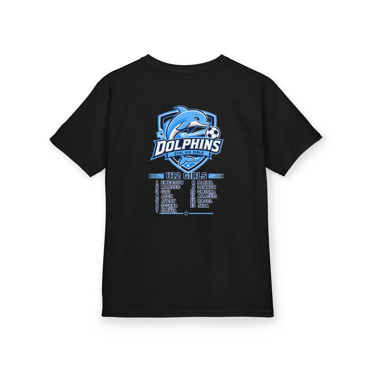 Kids U12 Dolphins Soccer Team T‑Shirt
