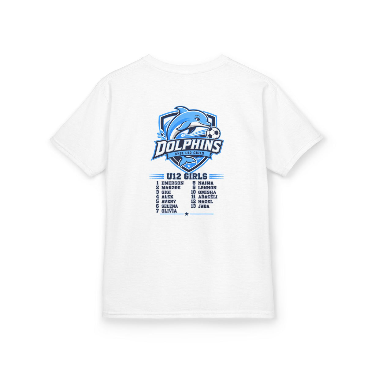 Kids U12 Dolphins Soccer Team T‑Shirt