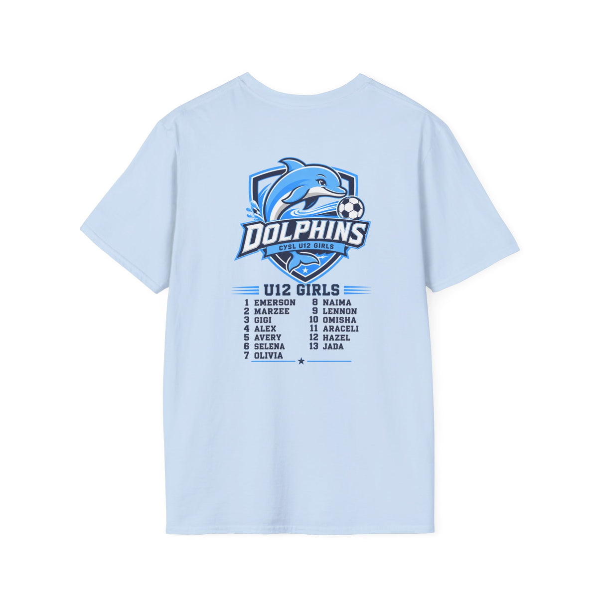 U12 Dolphins Team shirts