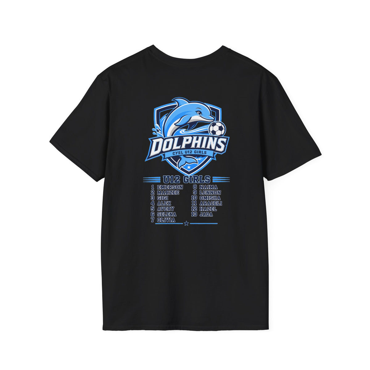 U12 Dolphins Team shirts