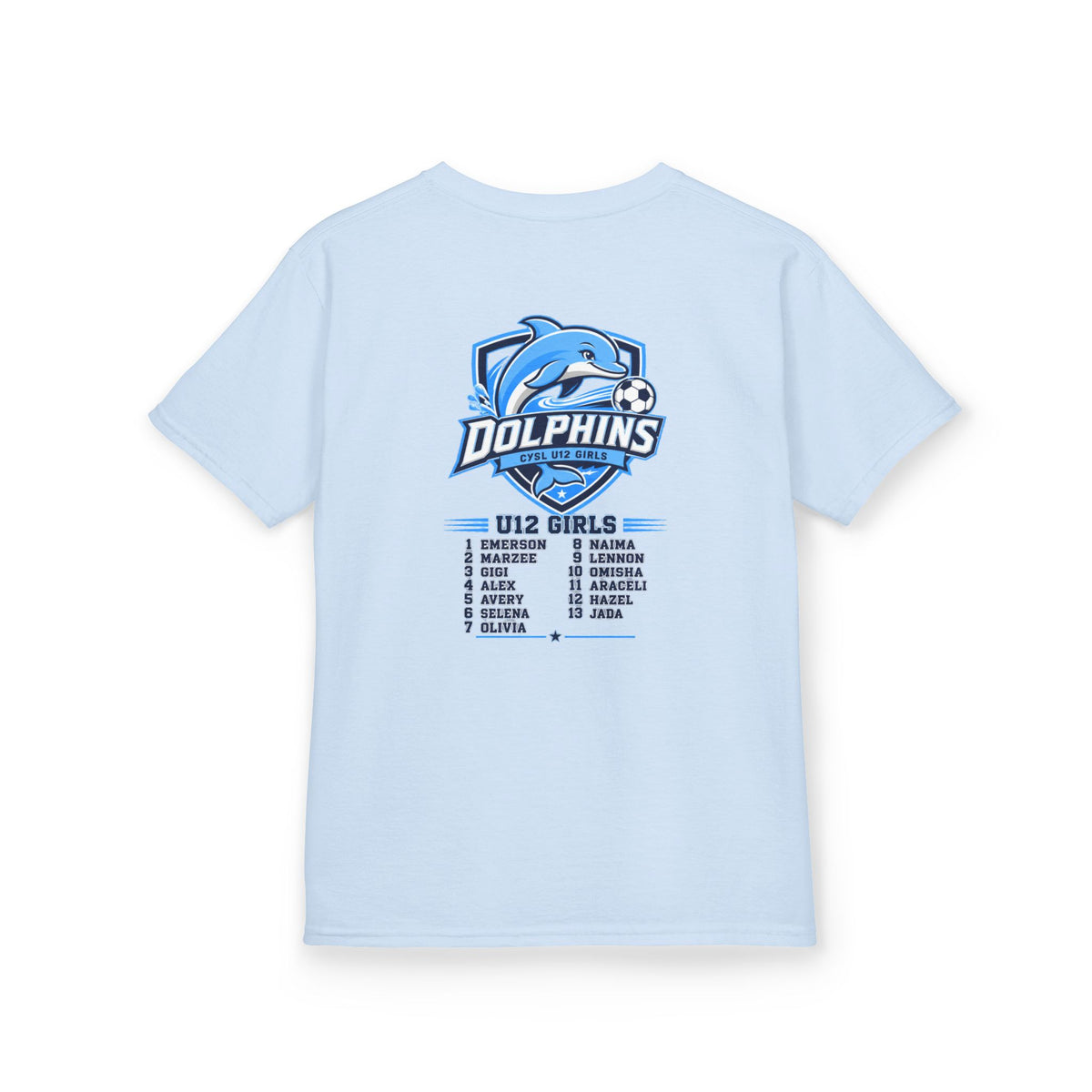Kids U12 Dolphins Soccer Team T‑Shirt