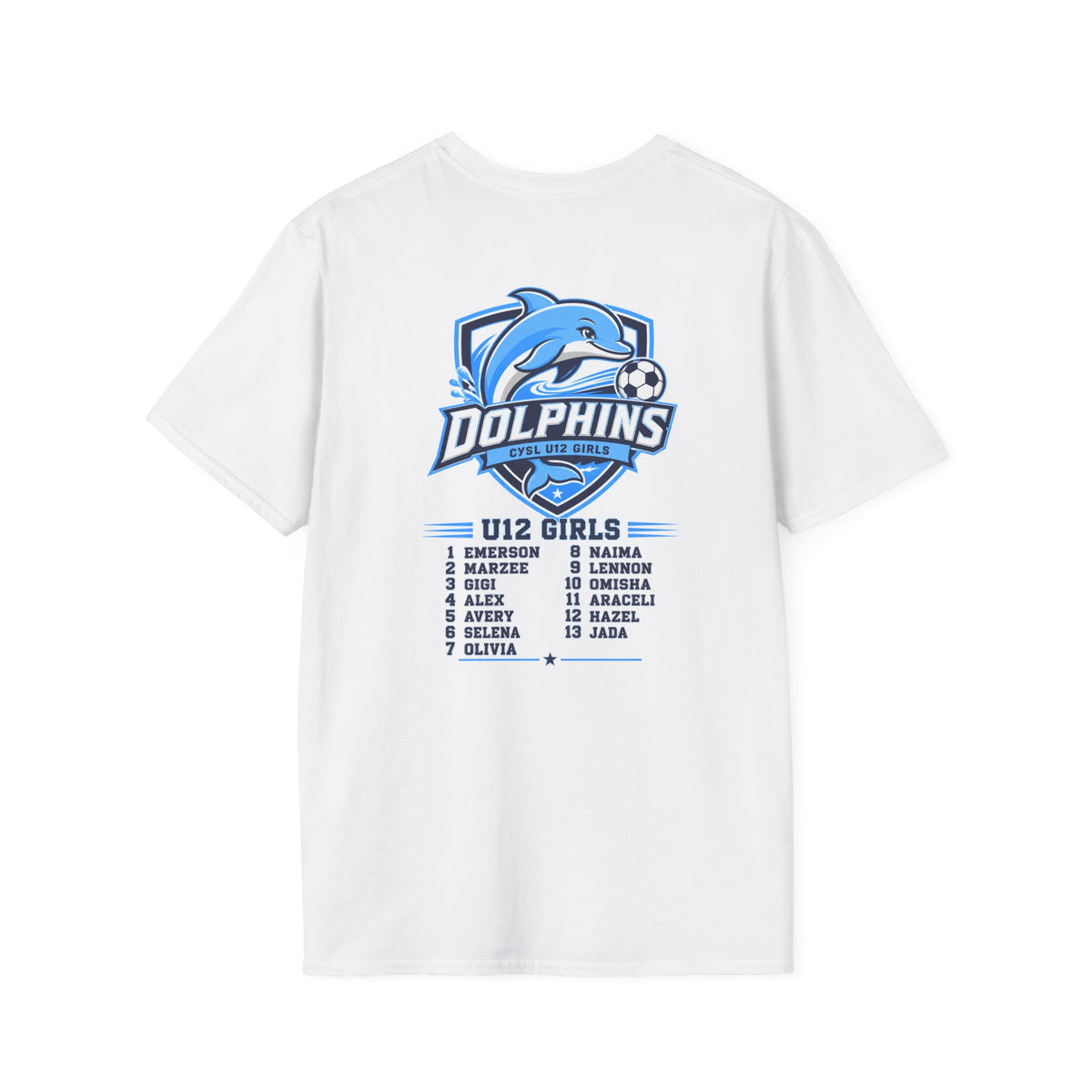 U12 Dolphins Team shirts